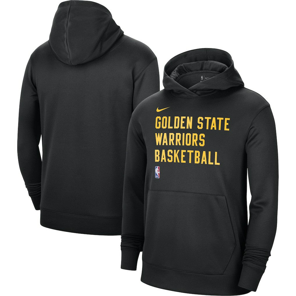 Golden State Warriors Unisex 2023/24 Performance Spotlight On-Court Practice Pullover Hoodie Black - NBA
