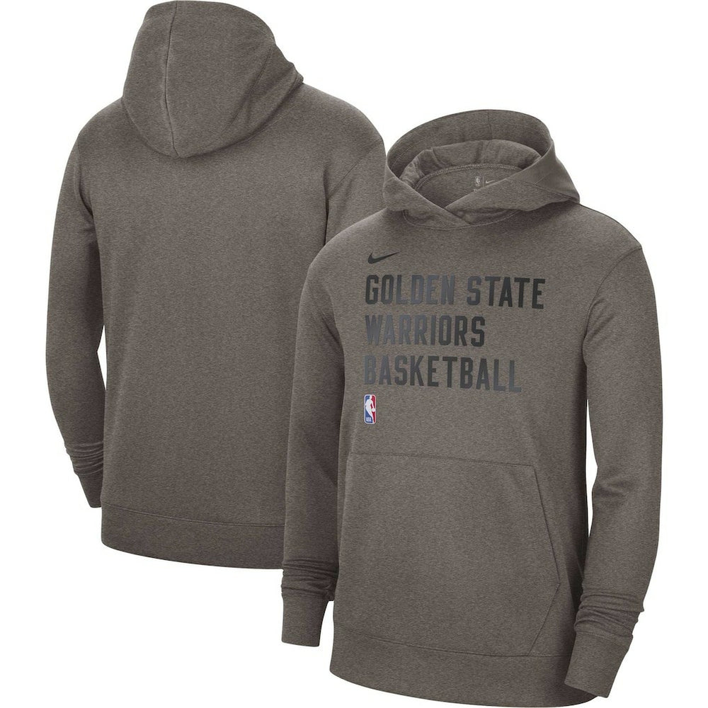 Golden State Warriors Unisex 2023/24 Performance Spotlight On-Court Practice Pullover Hoodie Olive - NBA