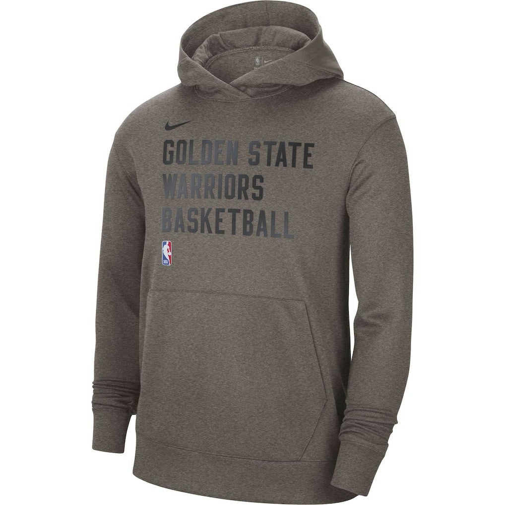 Golden State Warriors Unisex 2023/24 Performance Spotlight On-Court Practice Pullover Hoodie Olive - NBA