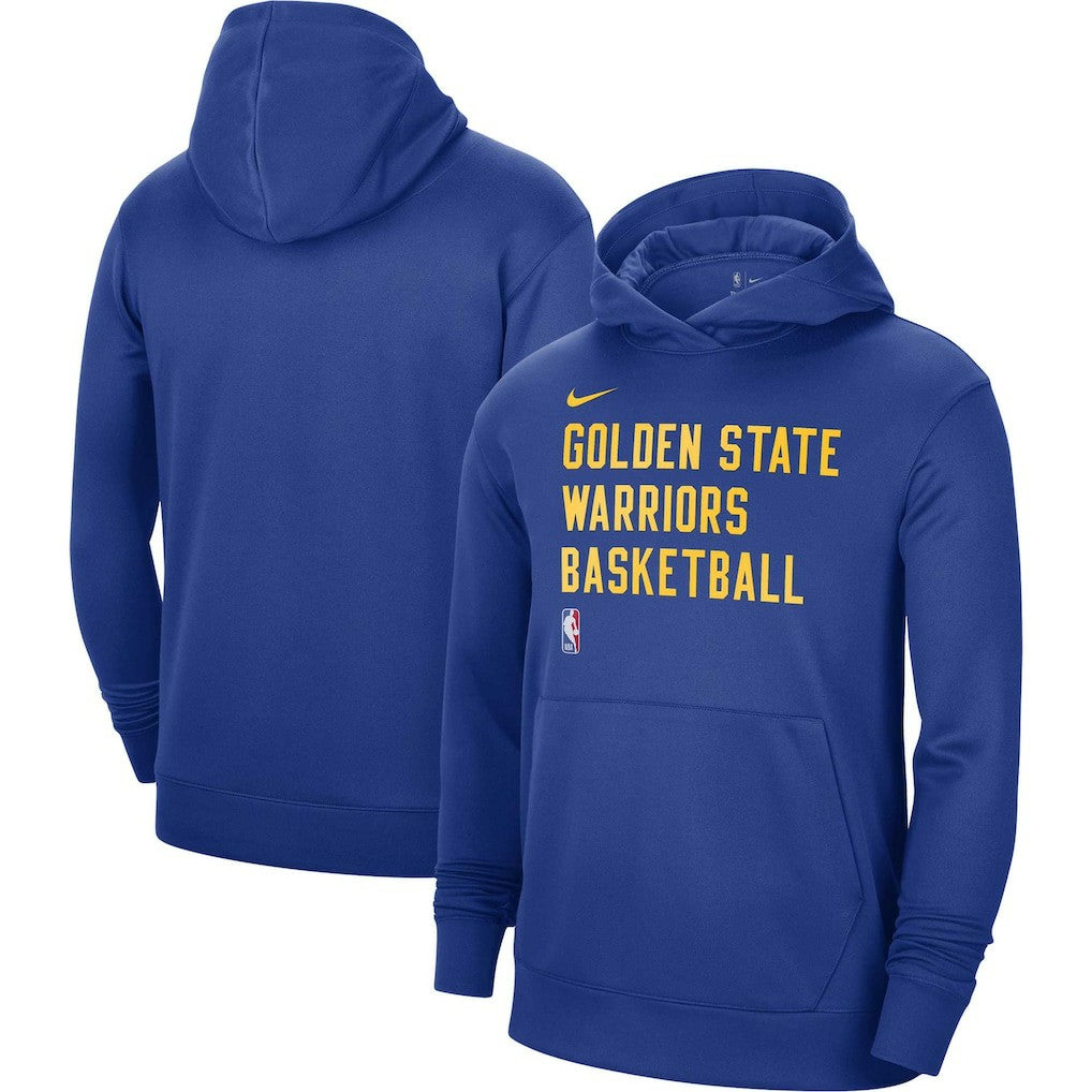 Golden State Warriors Unisex 2023/24 Performance Spotlight On-Court Practice Pullover Hoodie Royal - NBA
