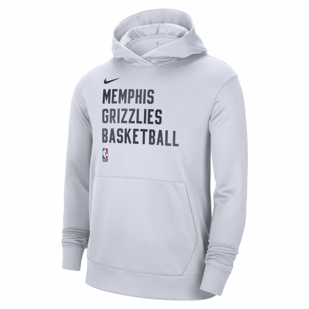 Memphis Grizzlies Unisex 2023/24 Performance Spotlight On-Court Practice Pullover Hoodie White - NBA