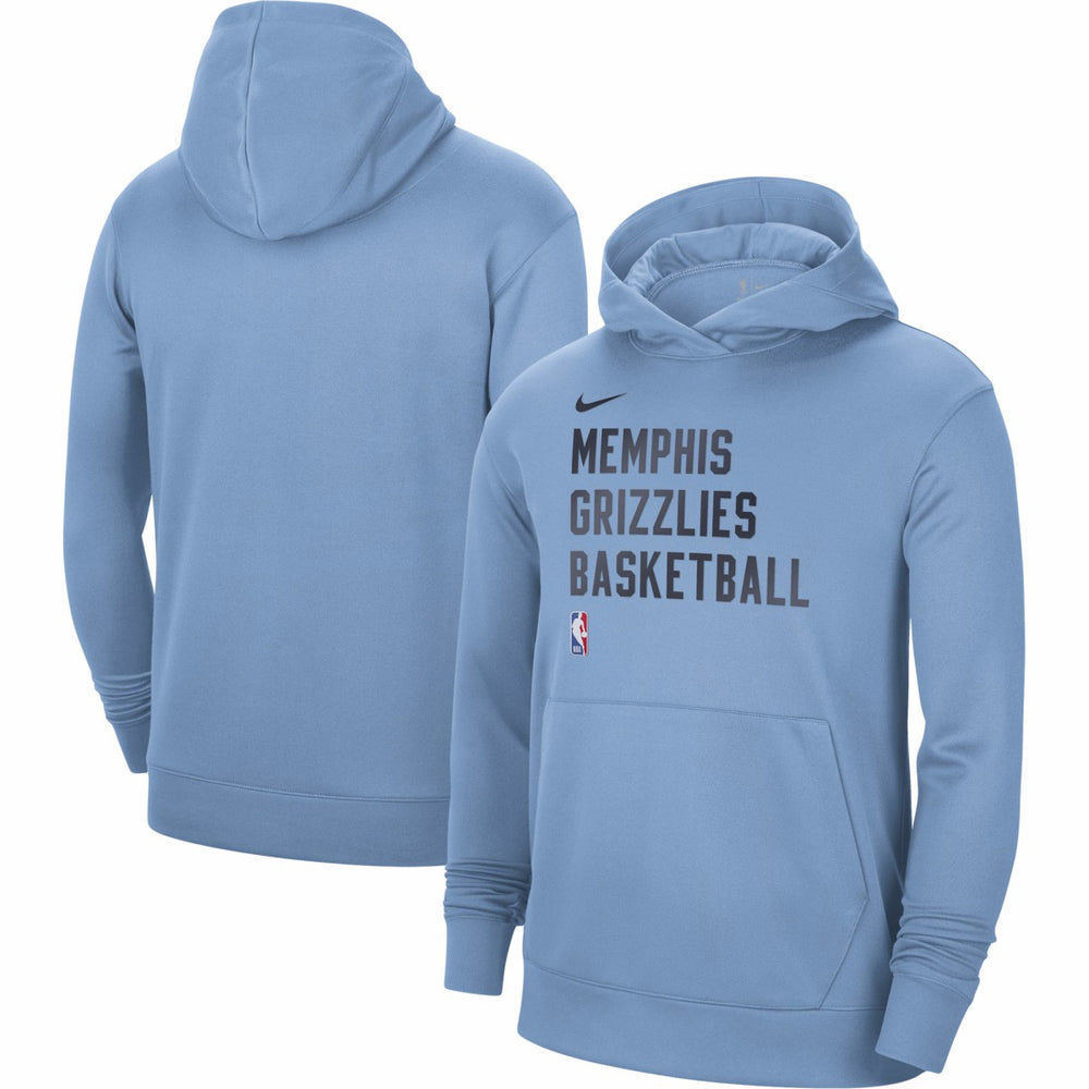 Memphis Grizzlies Unisex 2023/24 Performance Spotlight On-Court Practice Pullover Hoodie Light Blue - NBA