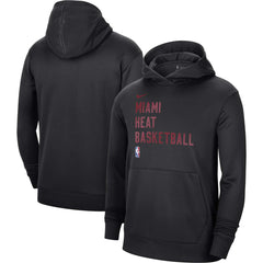 Miami Heat Unisex 2023/24 Performance Spotlight On-Court Practice Pullover Hoodie Black - NBA
