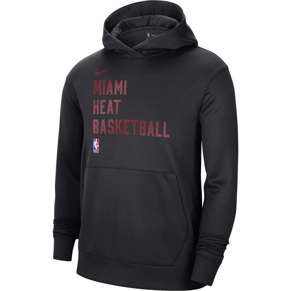 Miami Heat Unisex 2023/24 Performance Spotlight On-Court Practice Pullover Hoodie Black - NBA
