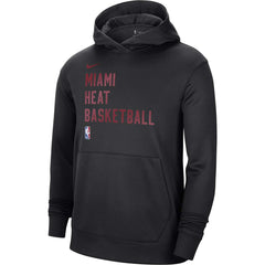 Miami Heat Unisex 2023/24 Performance Spotlight On-Court Practice Pullover Hoodie Black - NBA