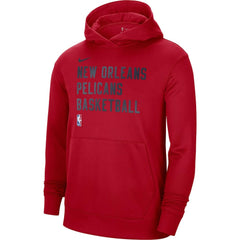 New Orleans Pelicans Unisex 2023/24 Performance Spotlight On-Court Practice Pullover Hoodie Red - NBA