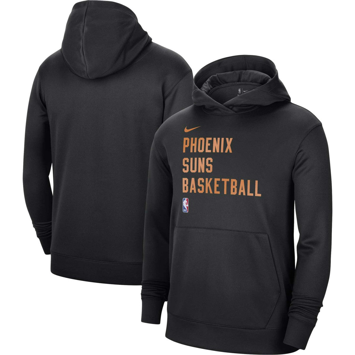 Phoenix Suns Unisex 2023/24 Performance Spotlight On-Court Practice Pullover Hoodie Black - NBA