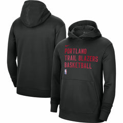Portland Trail Blazers Unisex 2023/24 Performance Spotlight On-Court Practice Pullover Hoodie Black - NBA