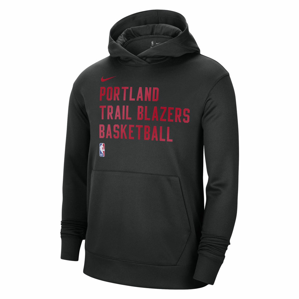 Portland Trail Blazers Unisex 2023/24 Performance Spotlight On-Court Practice Pullover Hoodie Black - NBA