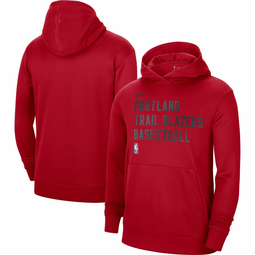 Portland Trail Blazers Unisex 2023/24 Performance Spotlight On-Court Practice Pullover Hoodie Red - NBA