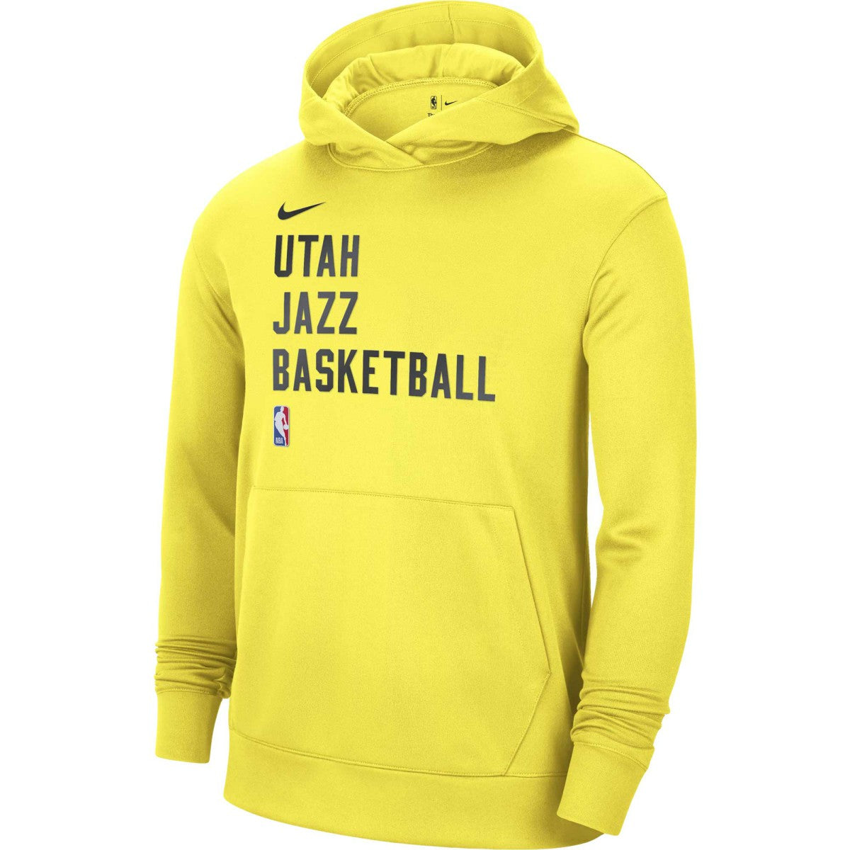 Utah Jazz Unisex 2023/24 Performance Spotlight On-Court Practice Pullover Hoodie Yellow - NBA