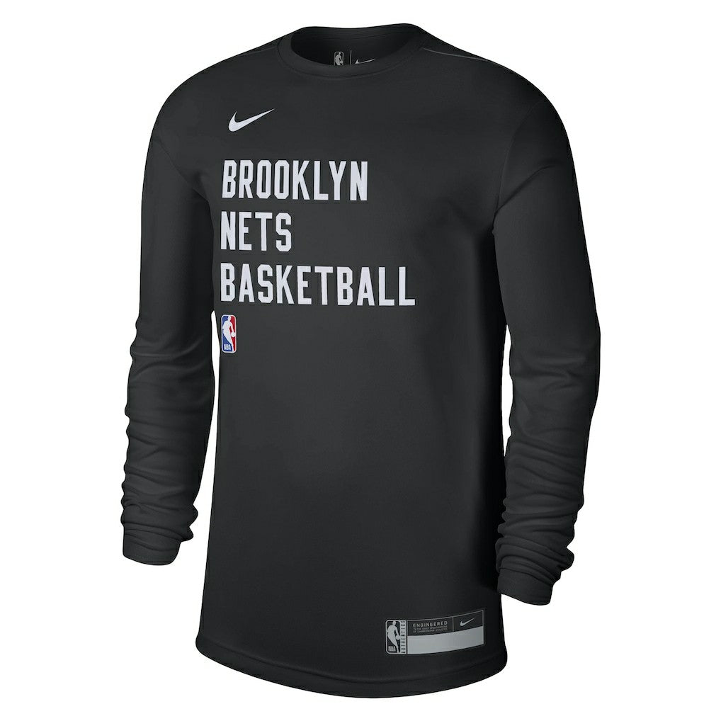 Brooklyn Nets Unisex 2023/24 Legend On-Court Practice Long Sleeve T-Shirt Black - NBA
