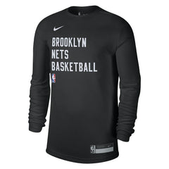 Brooklyn Nets Unisex 2023/24 Legend On-Court Practice Long Sleeve T-Shirt Black - NBA