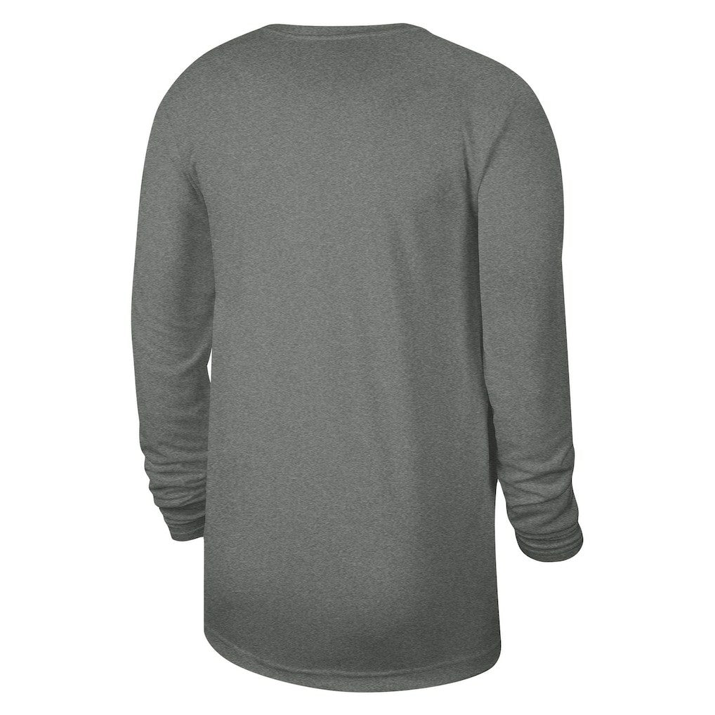 Charlotte Hornets Jordan Brand Unisex 2023/24 Legend On-Court Practice Long Sleeve T-Shirt Heather Gray - NBA