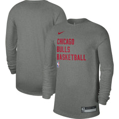 Chicago Bulls Unisex 2023/24 Legend On-Court Practice Long Sleeve T-Shirt Heather Gray - NBA