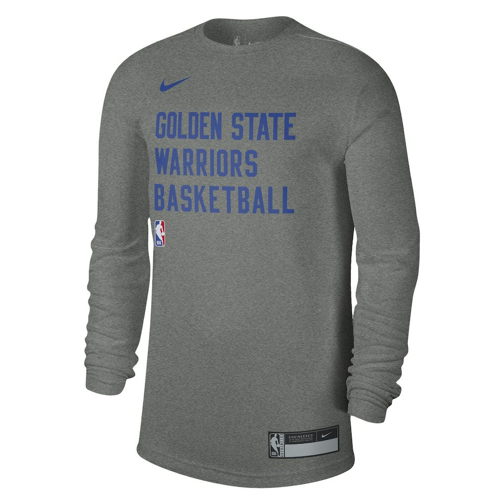 Golden State Warriors Unisex 2023/24 Legend On-Court Practice Long Sleeve T-Shirt Heather Gray - NBA