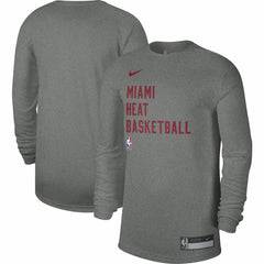Miami Heat Unisex 2023/24 Legend On-Court Practice Long Sleeve T-Shirt Heather Gray - NBA