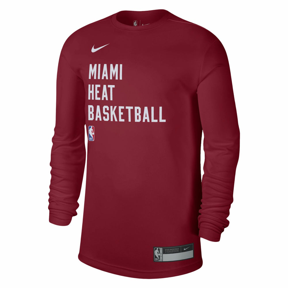 Miami Heat Unisex 2023/24 Legend On-Court Practice Long Sleeve T-Shirt Red - NBA