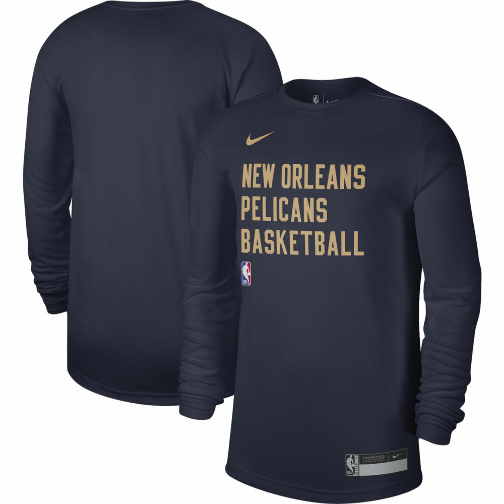 New Orleans Pelicans Unisex 2023/24 Legend On-Court Practice Long Sleeve T-Shirt Navy - NBA