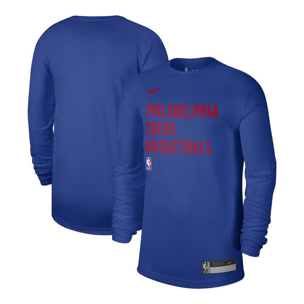Philadelphia 76ers Unisex 2023/24 Legend On-Court Practice Long Sleeve T-Shirt Royal - NBA
