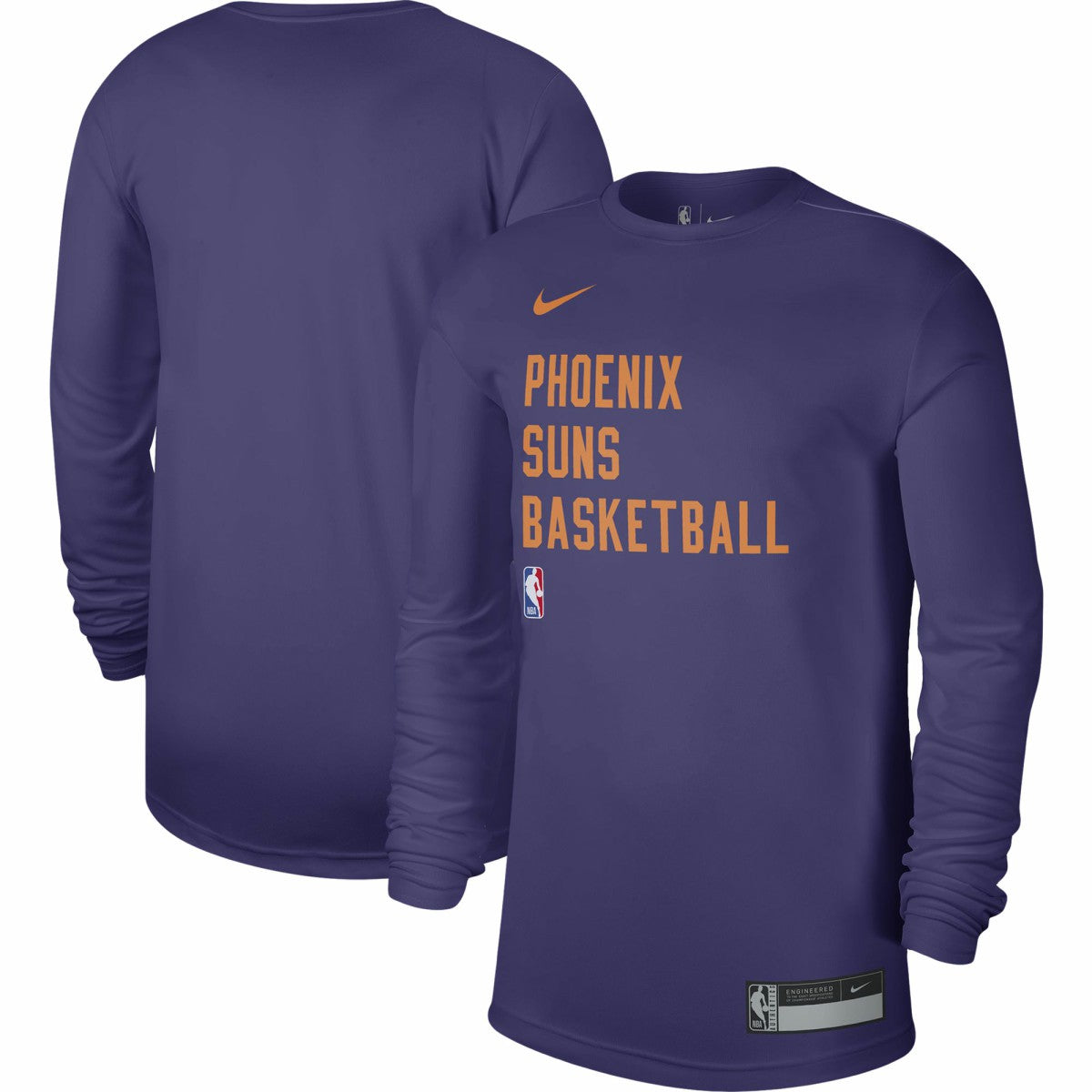 Phoenix Suns Unisex 2023/24 Legend On-Court Practice Long Sleeve T-Shirt Purple - NBA