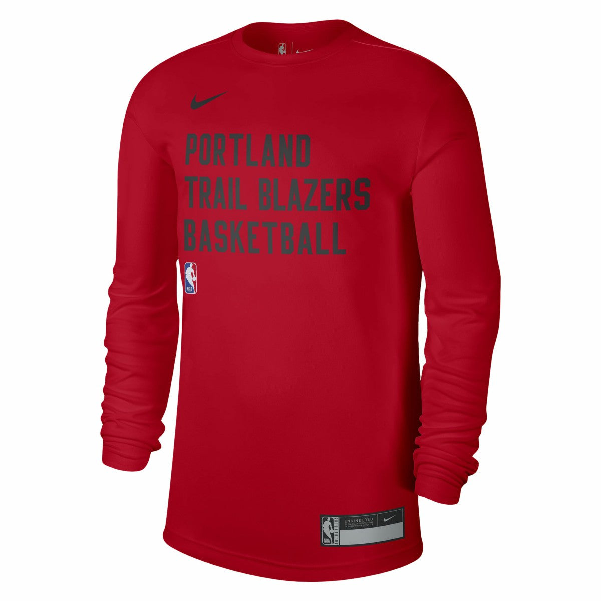 Portland Trail Blazers Unisex 2023/24 Legend On-Court Practice Long Sleeve T-Shirt Red - NBA