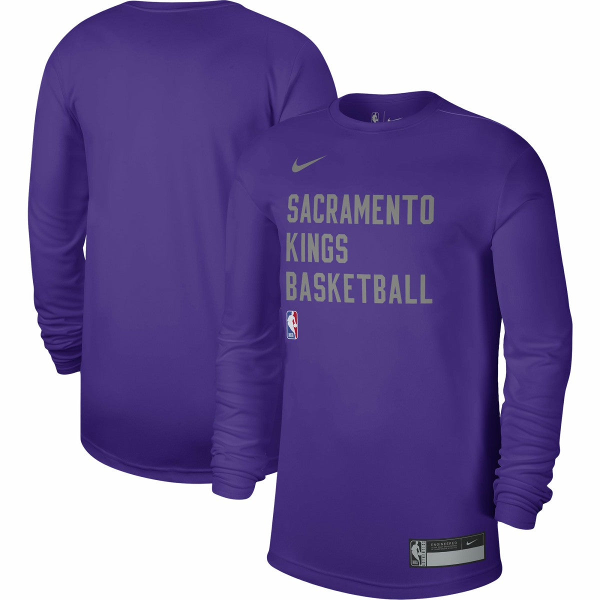 Sacramento Kings Unisex 2023/24 Legend On-Court Practice Long Sleeve T-Shirt Purple - NBA