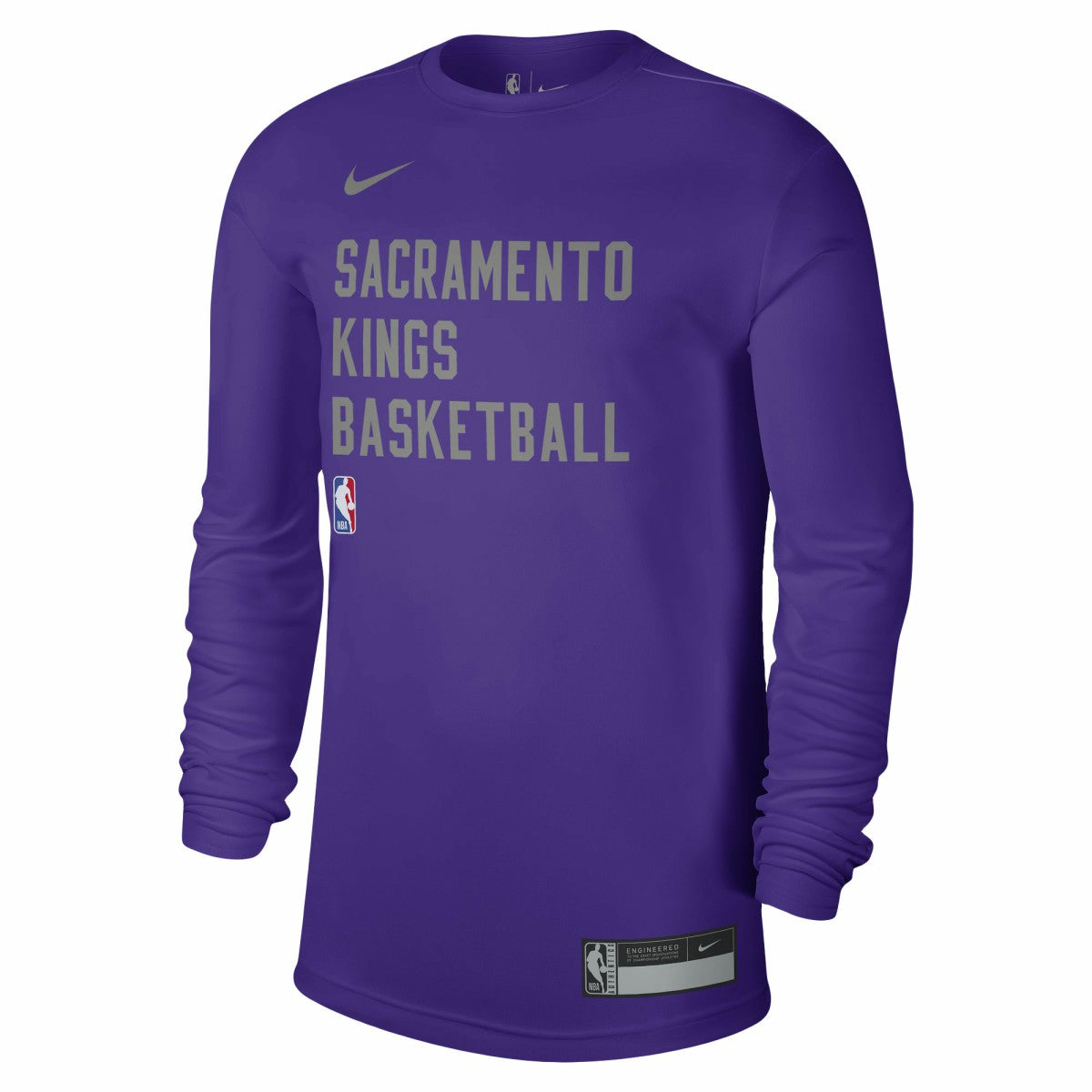 Sacramento Kings Unisex 2023/24 Legend On-Court Practice Long Sleeve T-Shirt Purple - NBA