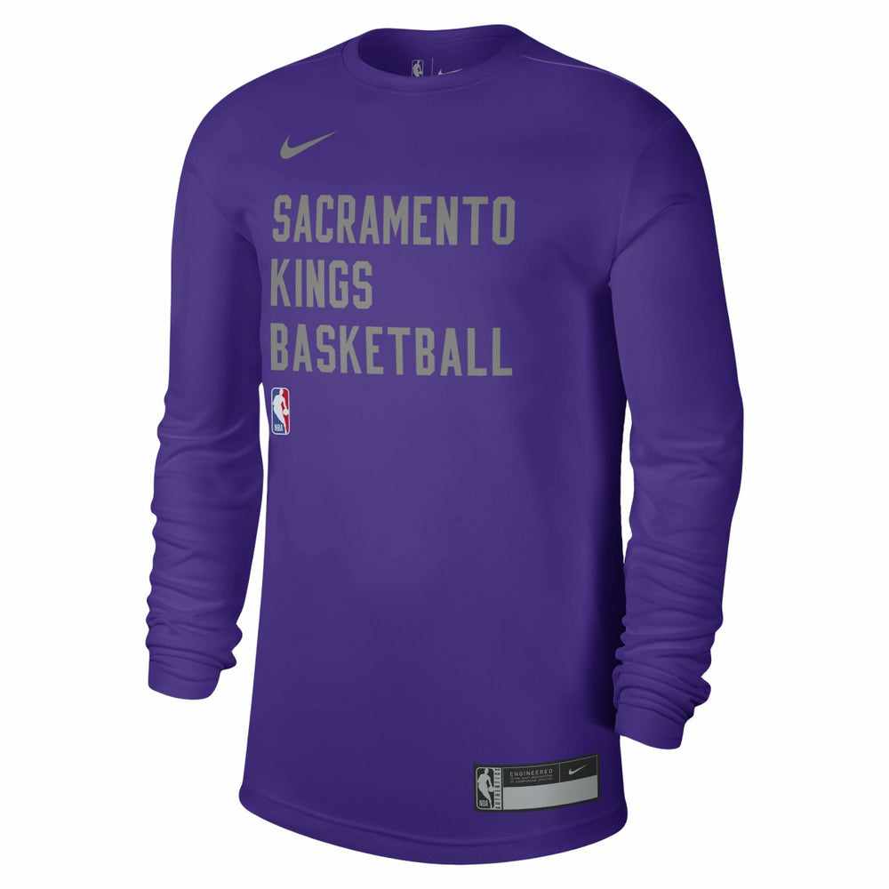 Sacramento Kings Unisex 2023/24 Legend On-Court Practice Long Sleeve T-Shirt Purple - NBA