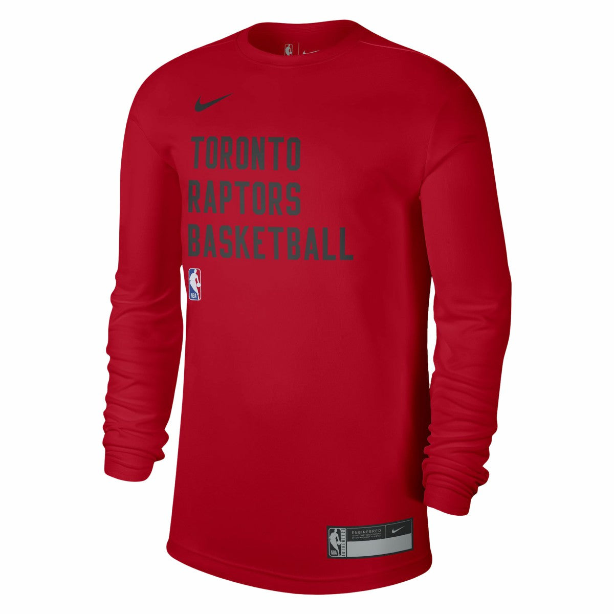 Toronto Raptors Unisex 2023/24 Legend On-Court Practice Long Sleeve T-Shirt Red - NBA