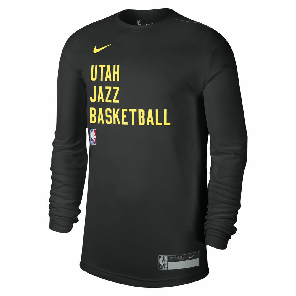 Utah Jazz Unisex 2023/24 Legend On-Court Practice Long Sleeve T-Shirt Black - NBA