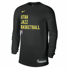 Utah Jazz Unisex 2023/24 Legend On-Court Practice Long Sleeve T-Shirt Black - NBA