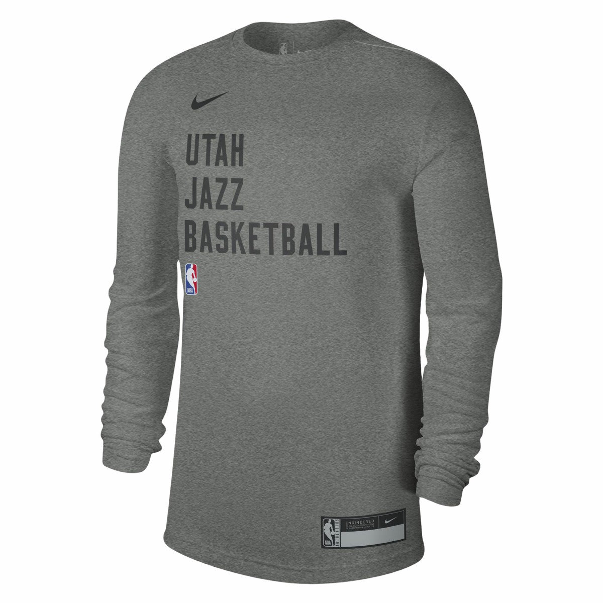 Utah Jazz Unisex 2023/24 Legend On-Court Practice Long Sleeve T-Shirt Heather Gray - NBA