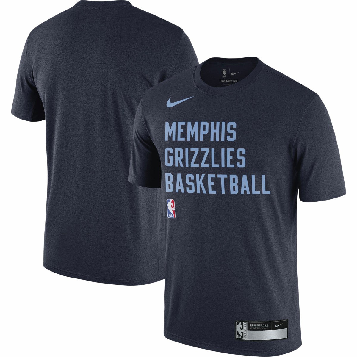 Memphis Grizzlies 2023/24 Sideline Legend Performance Practice T-Shirt Navy - NBA