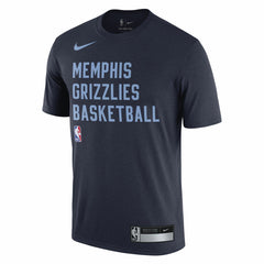 Memphis Grizzlies 2023/24 Sideline Legend Performance Practice T-Shirt Navy - NBA