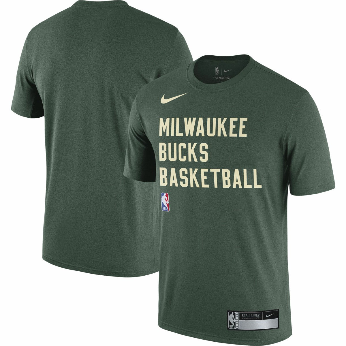 Milwaukee Bucks 2023/24 Sideline Legend Performance Practice T-Shirt Hunter Green - NBA
