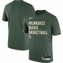 Milwaukee Bucks 2023/24 Sideline Legend Performance Practice T-Shirt Hunter Green - NBA
