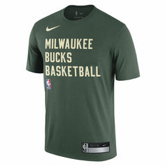 Milwaukee Bucks 2023/24 Sideline Legend Performance Practice T-Shirt Hunter Green - NBA