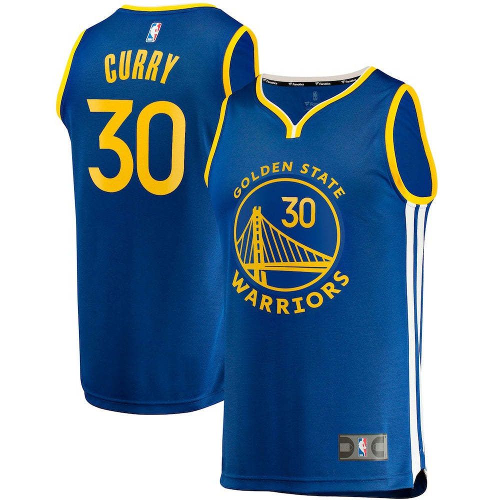 Stephen Curry Golden State Warriors Big & Tall Fast Break Player Jersey Royal Icon Edition - NBA