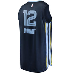 Ja Morant Memphis Grizzlies Big & Tall Fast Break Player Jersey Navy Icon Edition - NBA