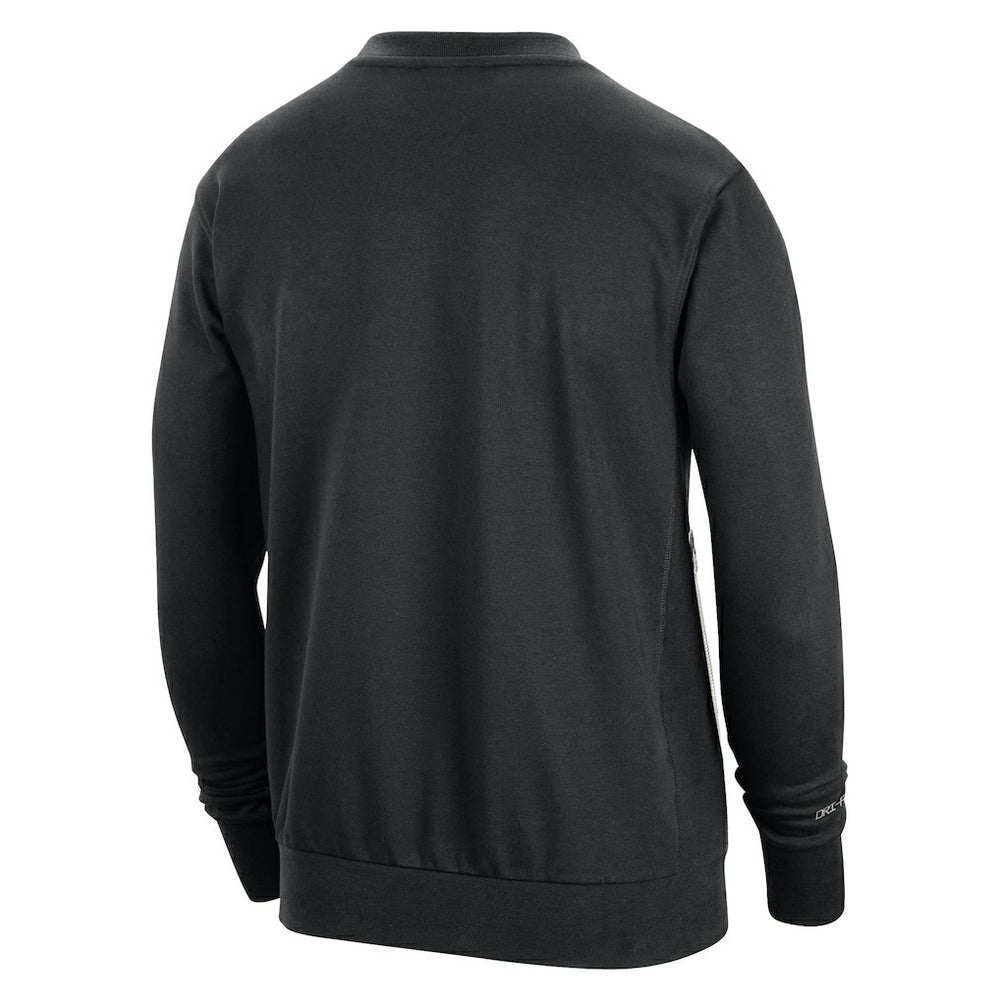 Chicago Bulls 2023/24 Authentic Standard Issue Travel Performance Pullover Sweatshirt Black - NBA
