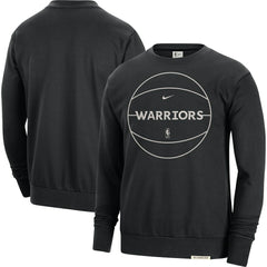 Golden State Warriors 2023/24 Authentic Standard Issue Travel Performance Pullover Sweatshirt Black - NBA