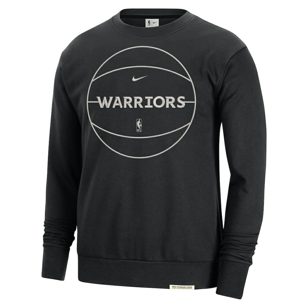 Golden State Warriors 2023/24 Authentic Standard Issue Travel Performance Pullover Sweatshirt Black - NBA