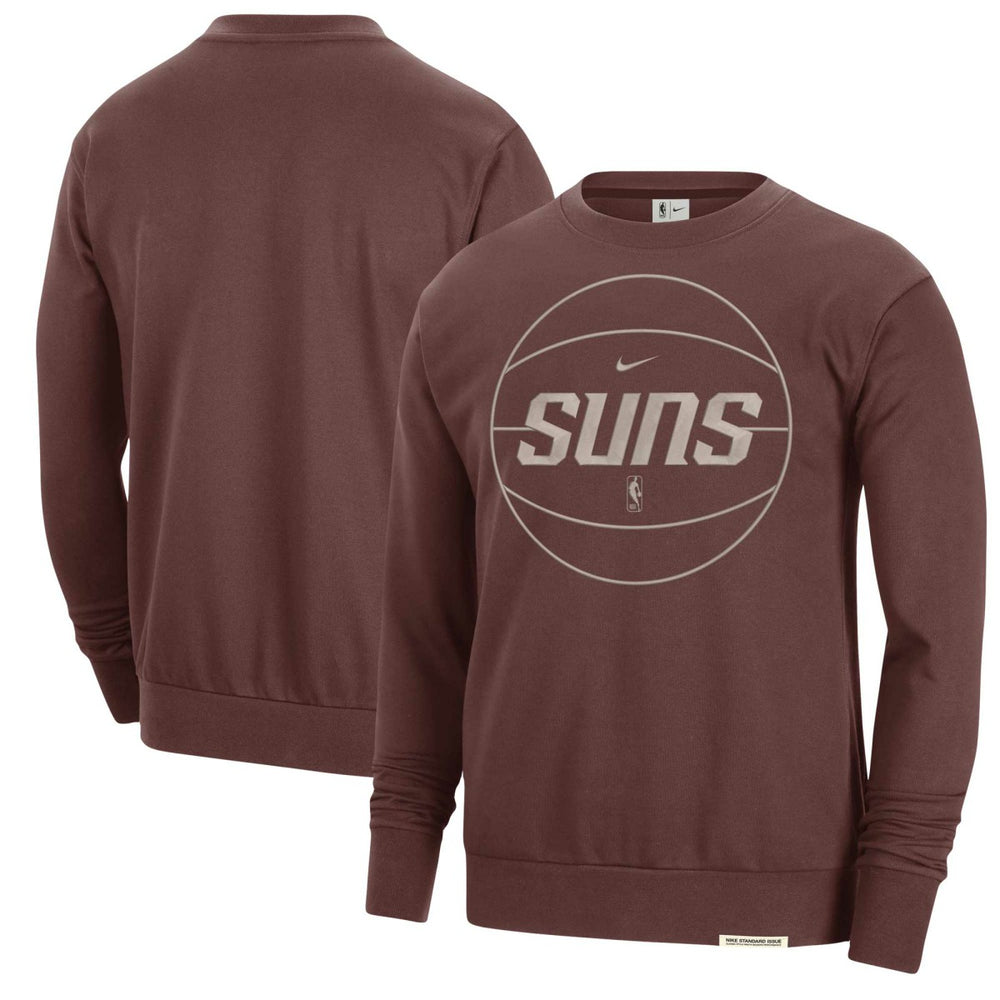Phoenix Suns 2023/24 Authentic Standard Issue Travel Performance Pullover Sweatshirt Garnet - NBA