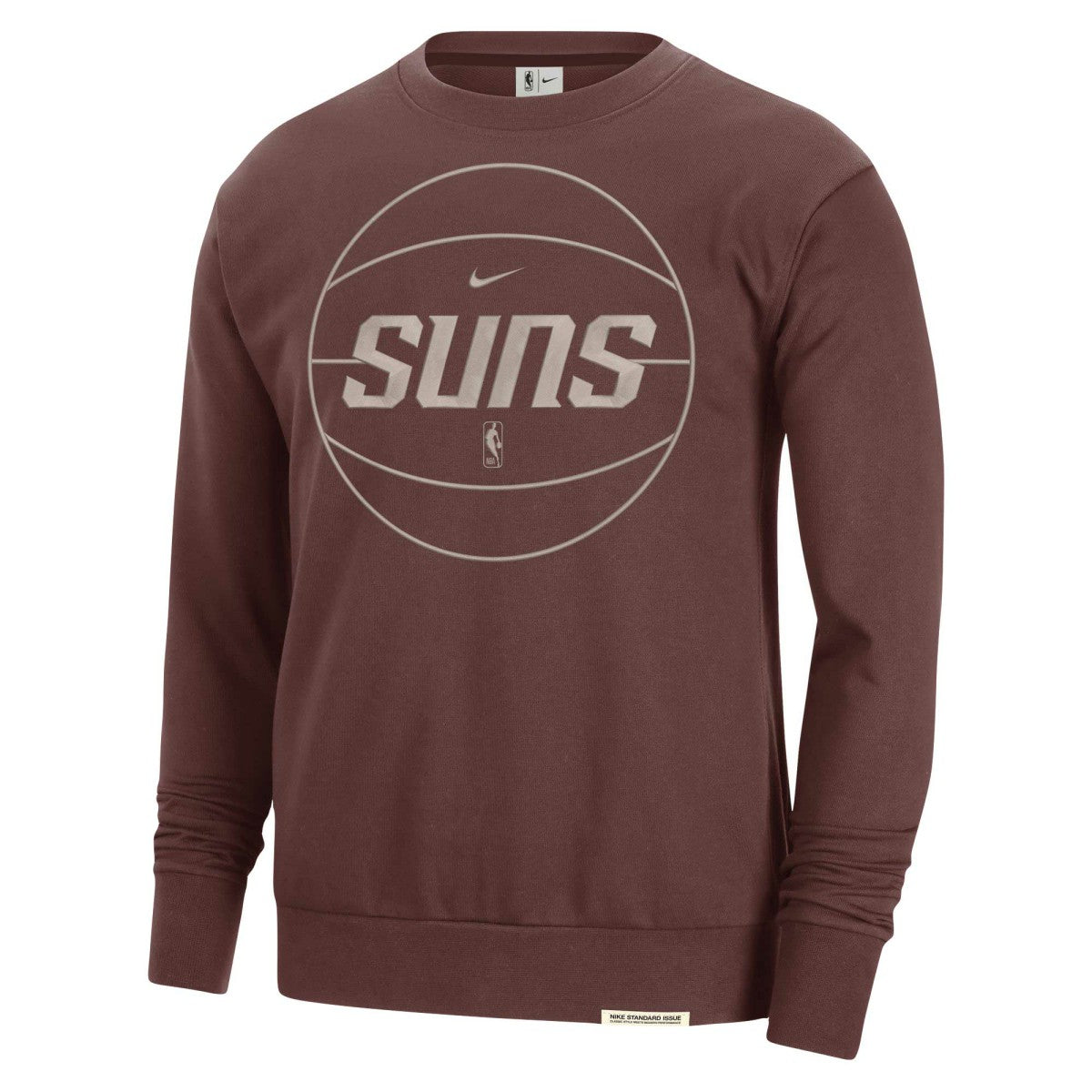 Phoenix Suns 2023/24 Authentic Standard Issue Travel Performance Pullover Sweatshirt Garnet - NBA