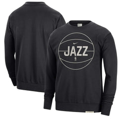 Utah Jazz 2023/24 Authentic Standard Issue Travel Performance Pullover Sweatshirt Black - NBA