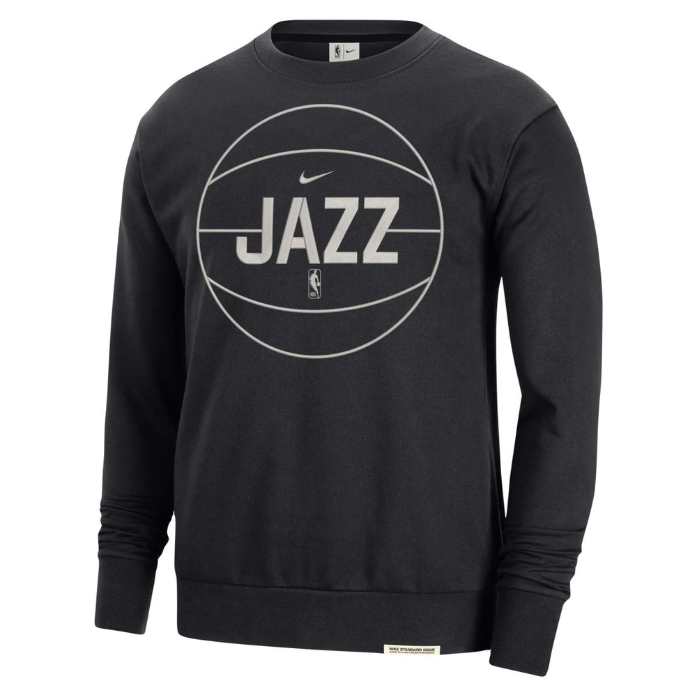 Utah Jazz 2023/24 Authentic Standard Issue Travel Performance Pullover Sweatshirt Black - NBA