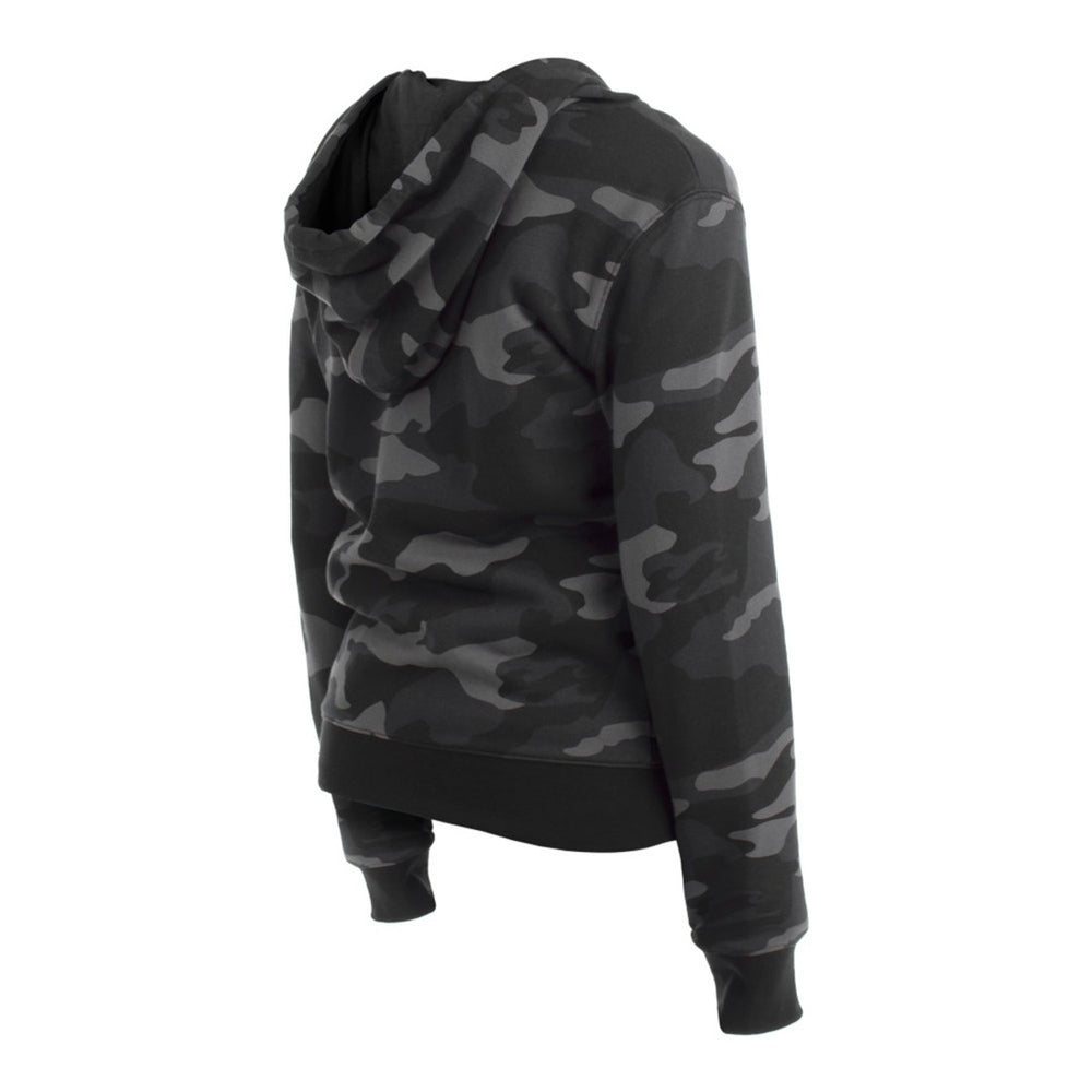 Green Bay Packers New Era Women's Camo Full-Zip Hoodie Black | NFL