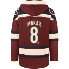 Cale Makar Colorado Avalanche '47 Player Name & Number Lacer Pullover Hoodie - Burgundy - NHL