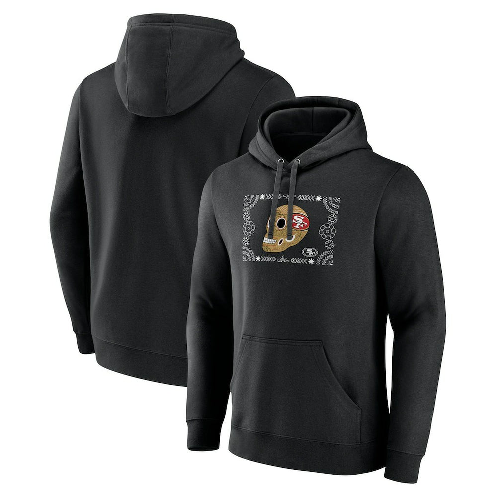 San Francisco 49ers Sugar Skull Pullover Hoodie Black | NFL